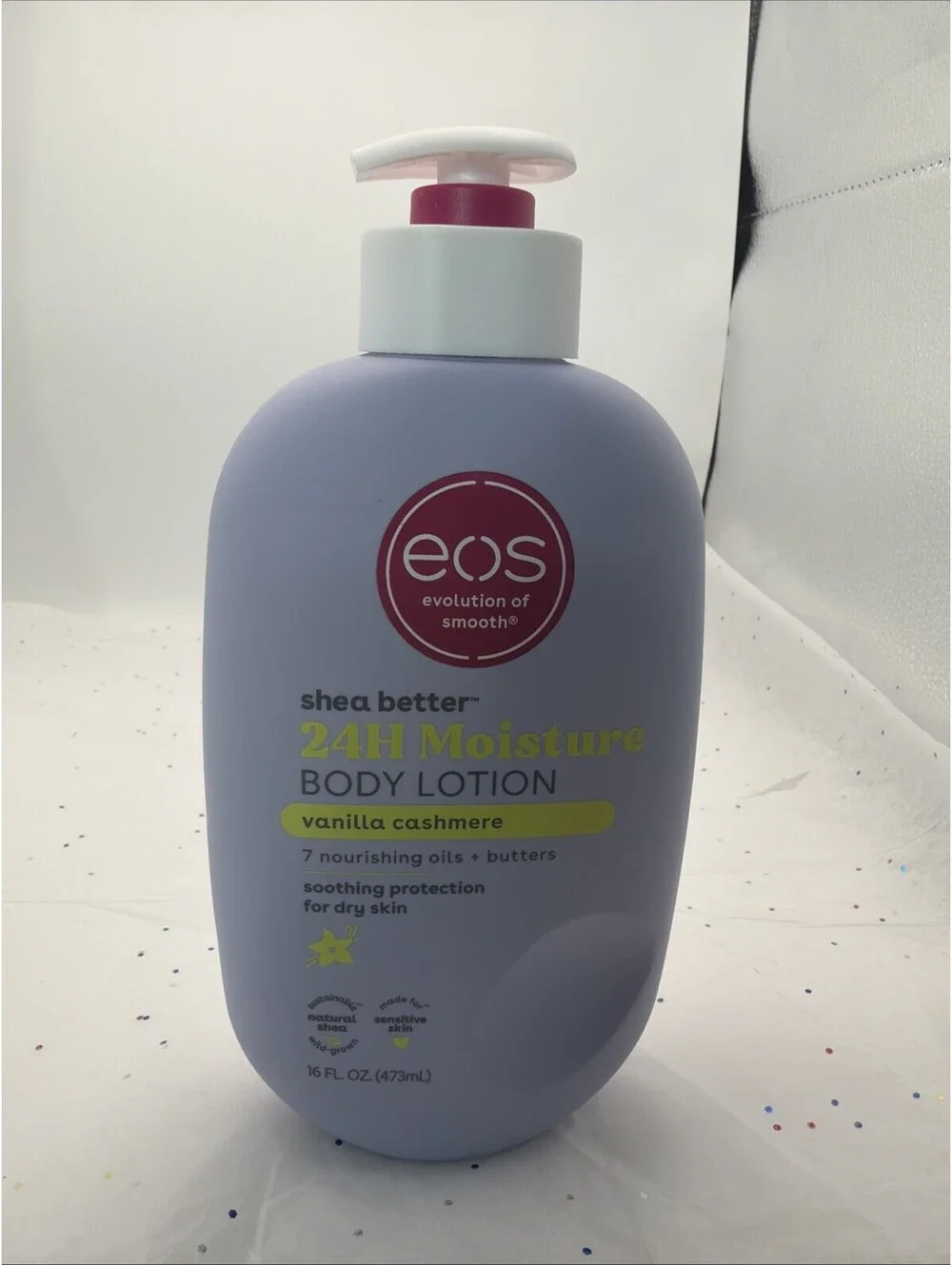 eos Shea Better Body Lotion Vanilla Cashmere 16 oz 24H Moisture Shea Butter NEW